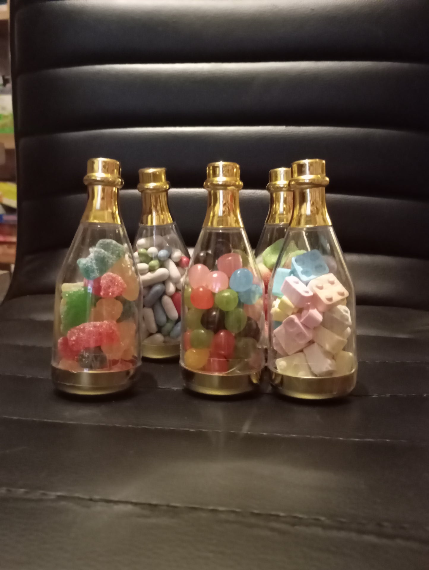 Tombola Bonbonnière bouteille et bonbon
