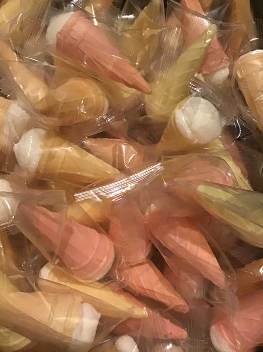 Cornet glace avec guimauve